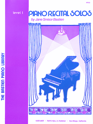 Book cover for Piano Recital Solos, Level 1