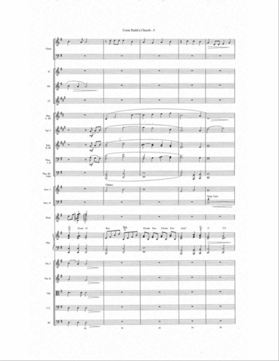 Come Build a Church Choir scores gallery preview page 6