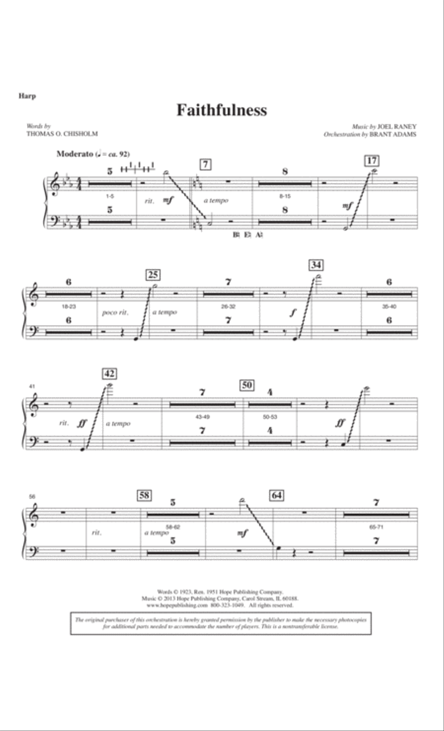 Faithfulness 4-Part scores gallery preview page 52