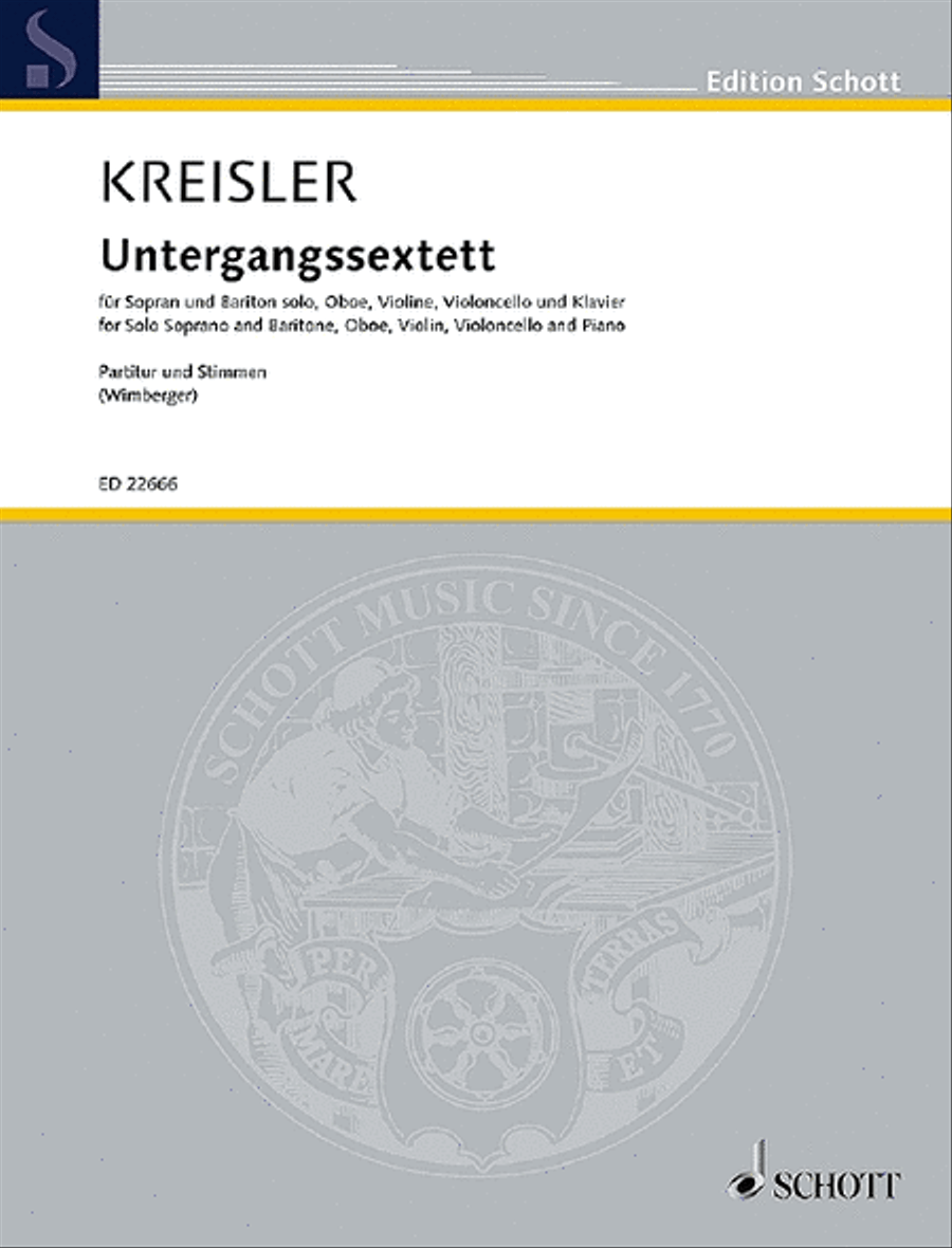 Untergangssextett Oboe scores gallery preview page 1