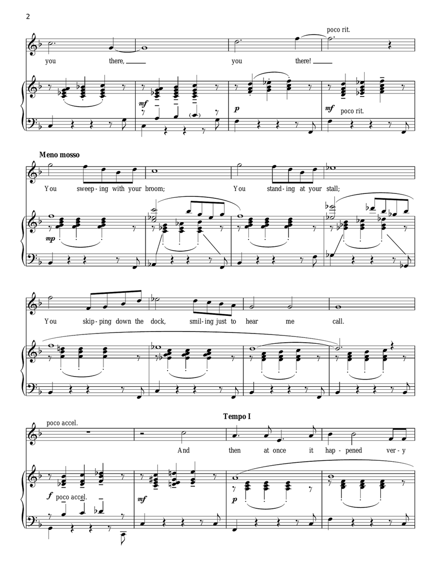 The Thought Of You Piano, Vocal scores gallery preview page 2