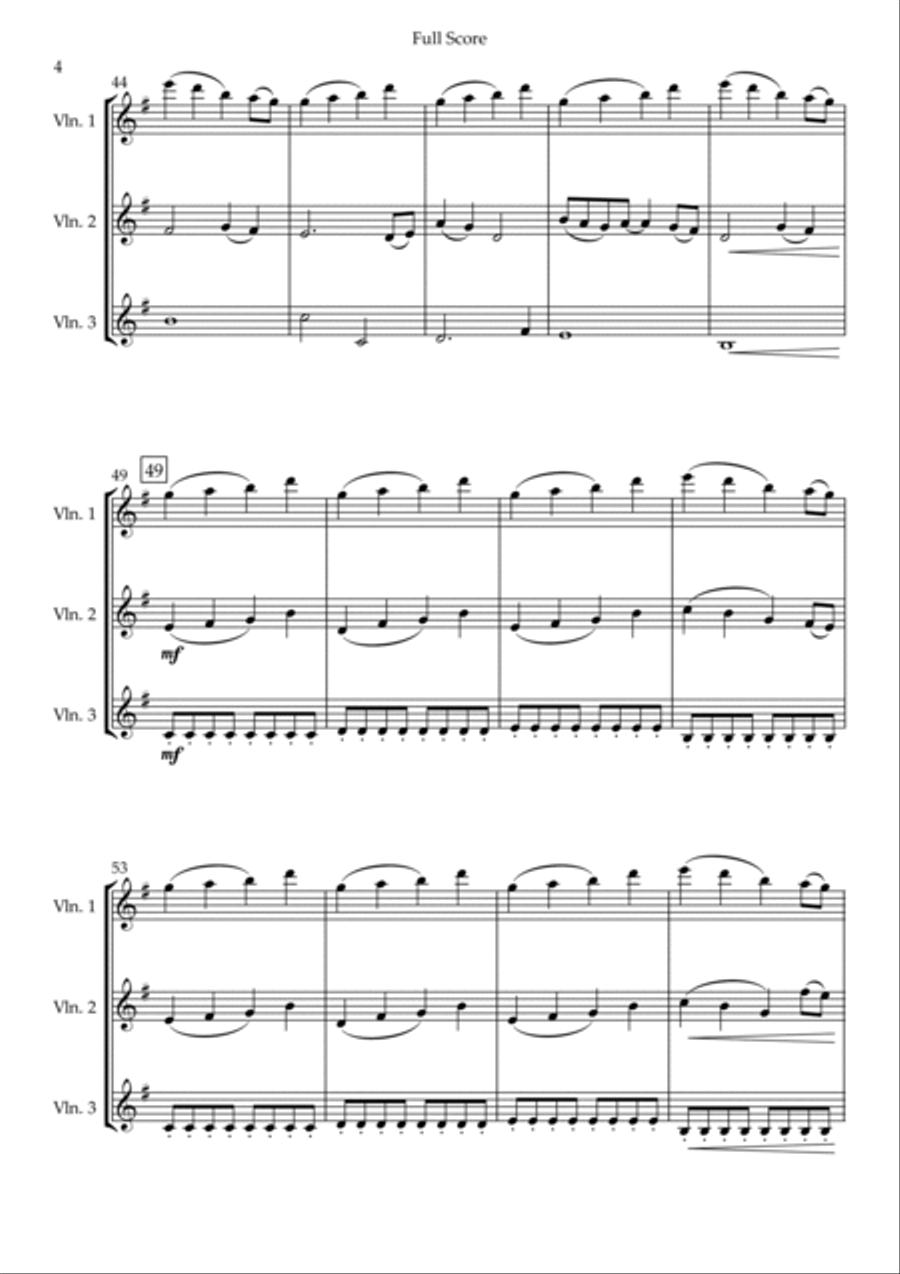 Build My Life String Trio scores gallery preview page 4