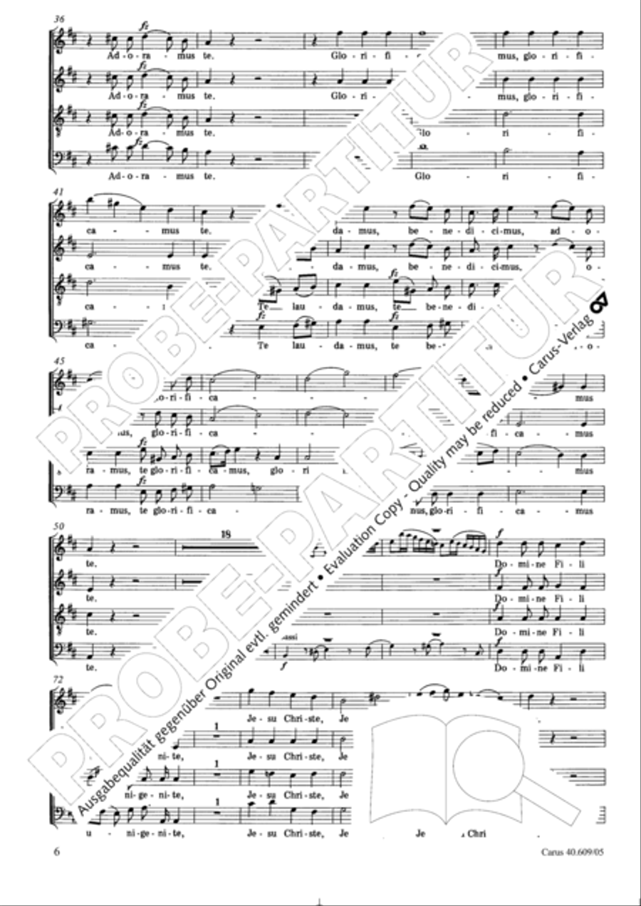 Missa in Angustiis 4-Part scores gallery preview page 7