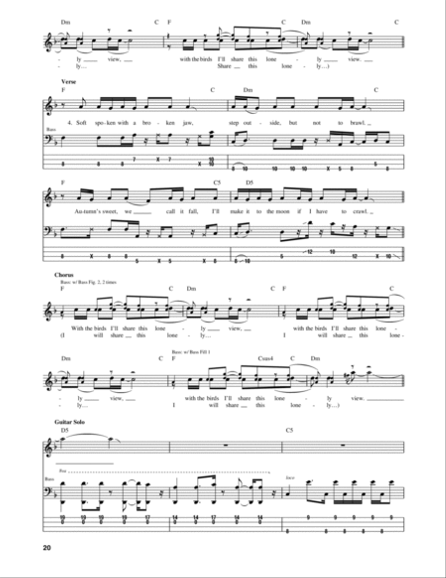 Scar Tissue Guitar Tablature scores gallery preview page 3