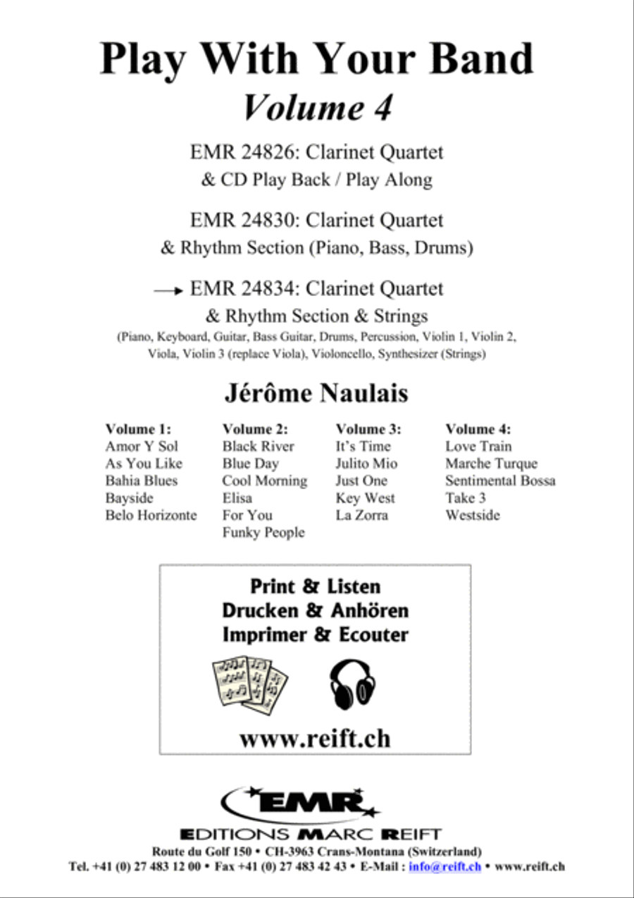Play With Your Band Volume 4 Clarinet Quartet scores gallery preview page 2