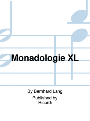 Book cover for Monadologie XL