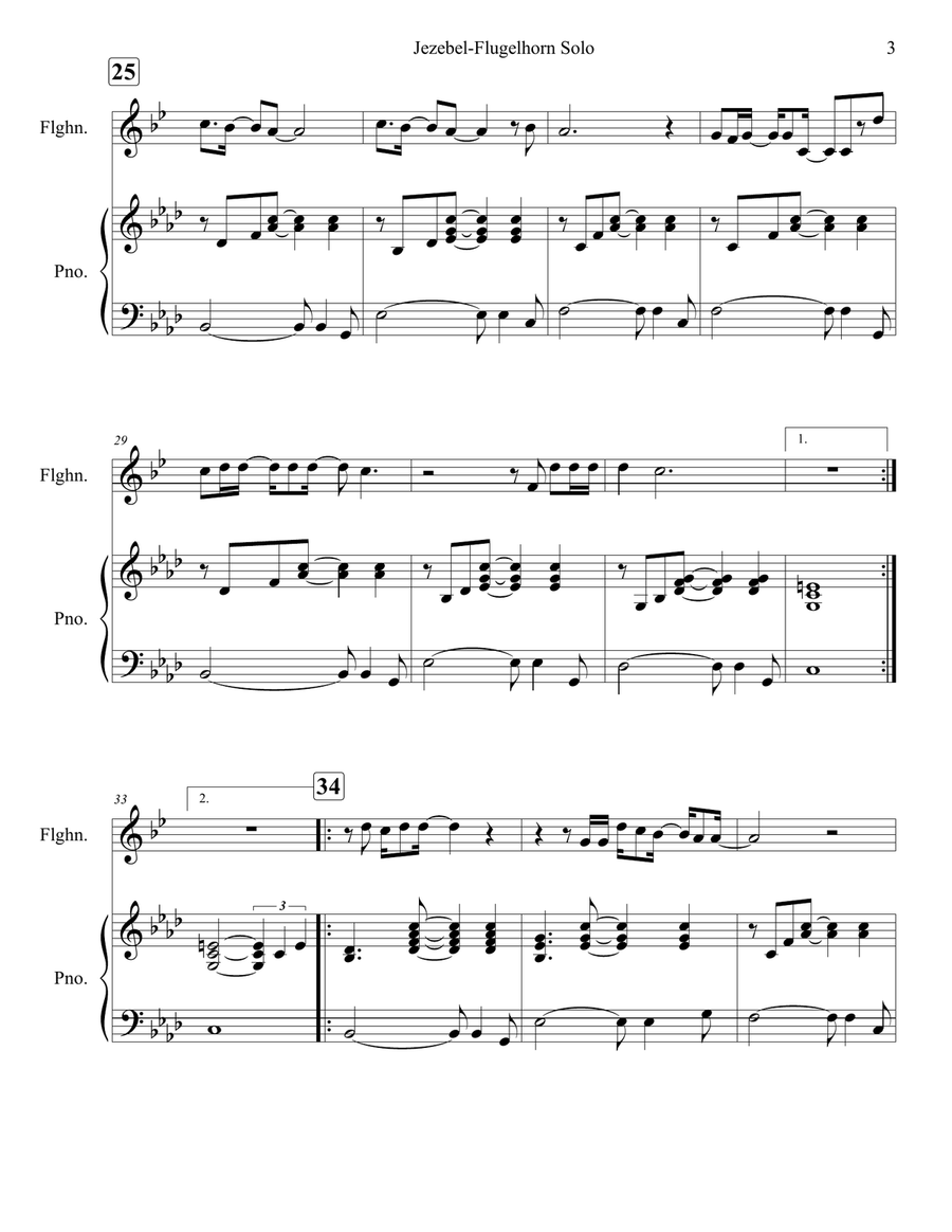 Jezebel Flugelhorn scores gallery preview page 5