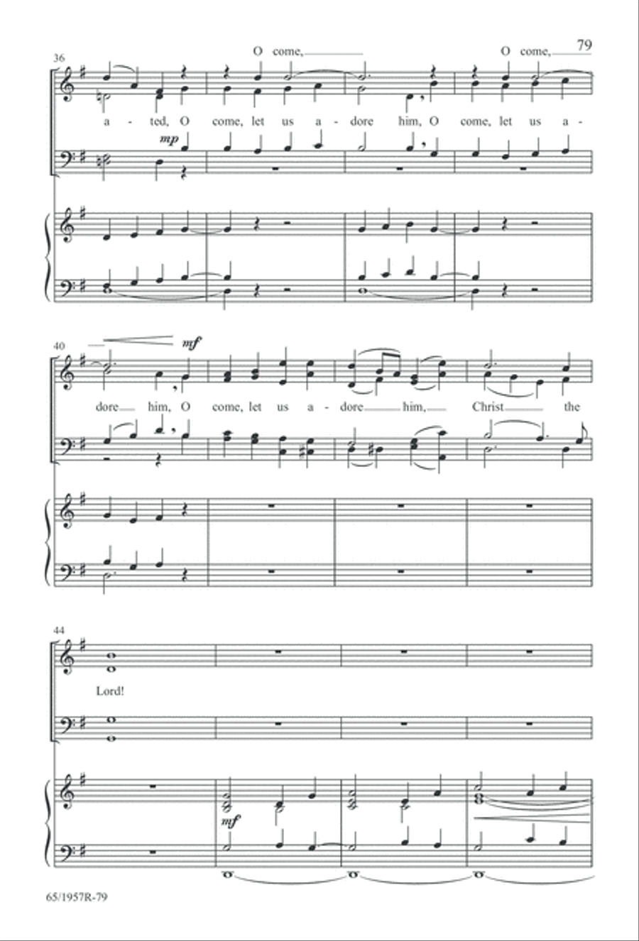Festival of Lessons and Carols 4-Part scores gallery preview page 80