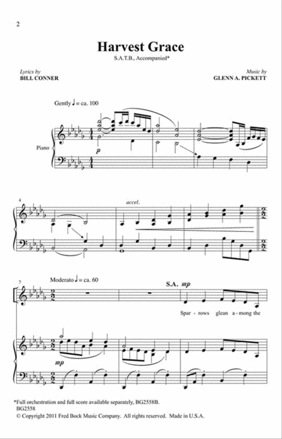 Harvest Grace Harvest Grace 4-Part scores gallery preview page 2