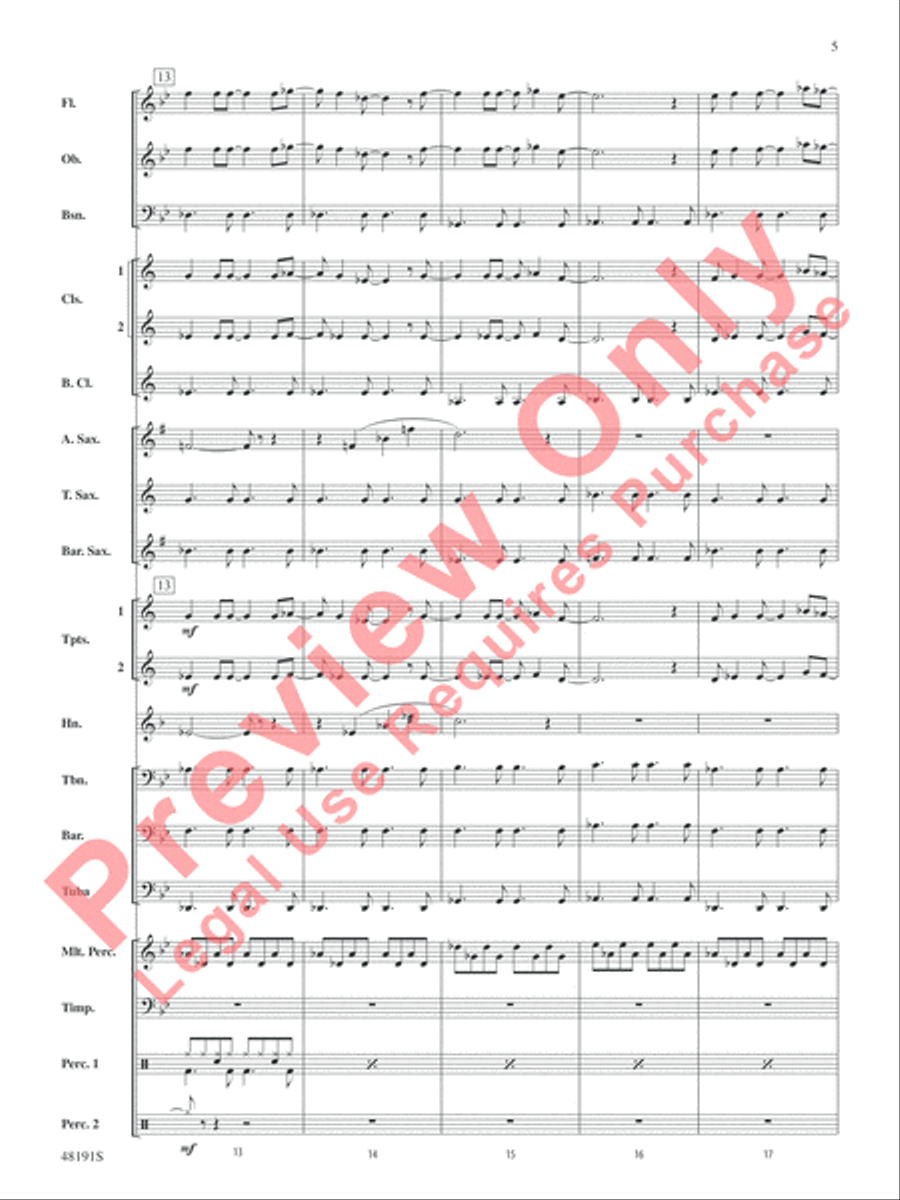 The Never Ending Story Concert Band scores gallery preview page 6