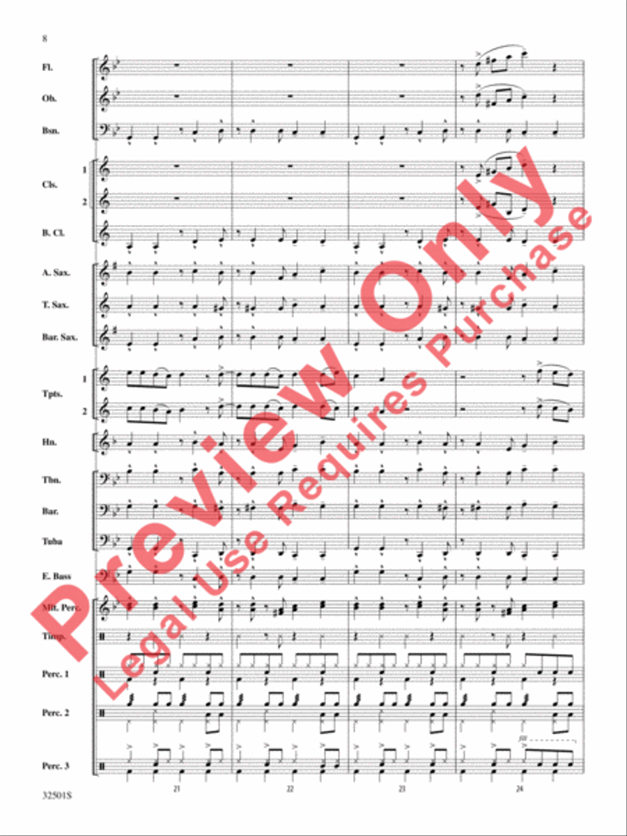 Let's Get Loud Concert Band scores gallery preview page 9