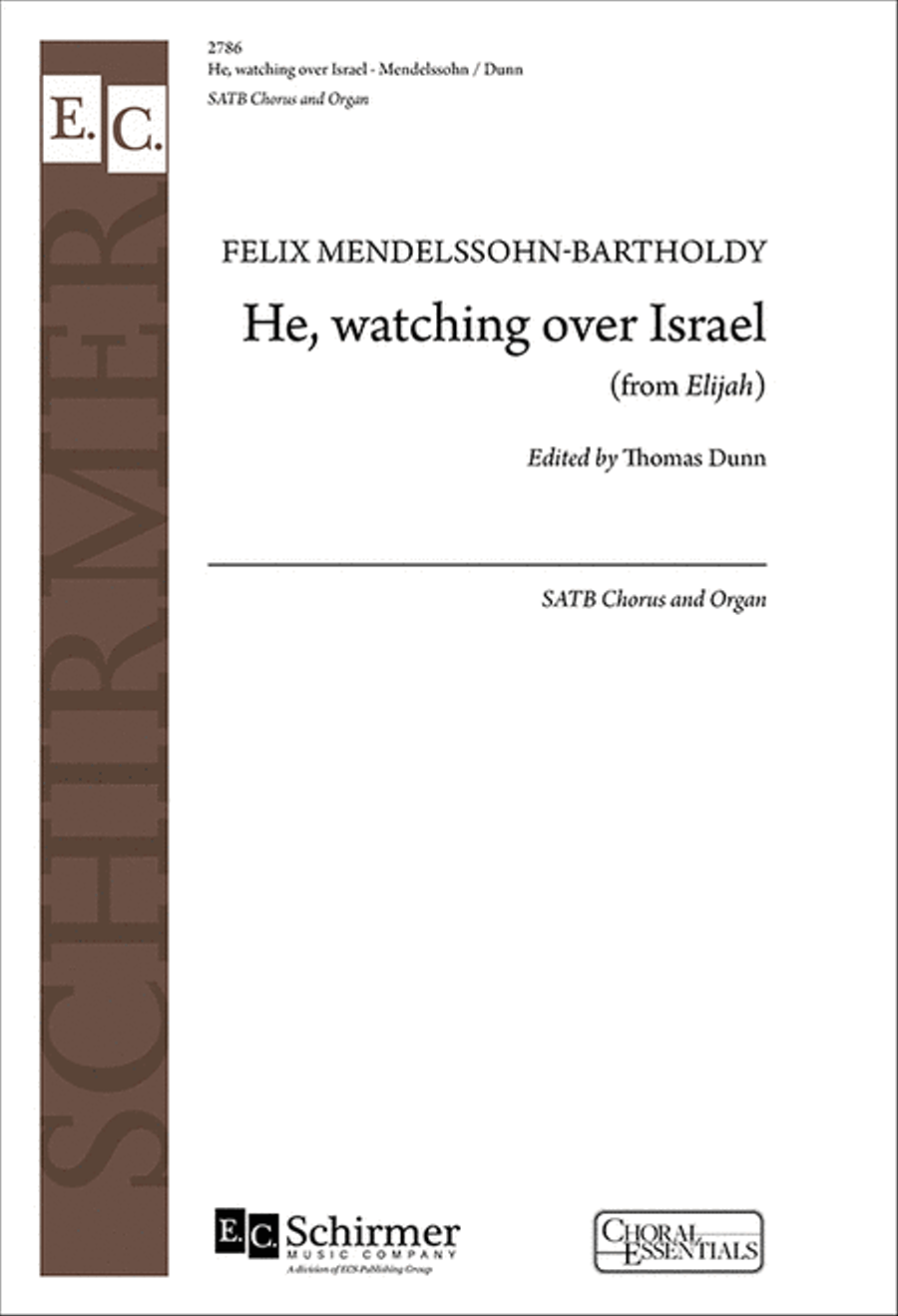 Elijah: He Watching over Israel (Siehe der Hueter Israels) 4-Part scores gallery preview page 1