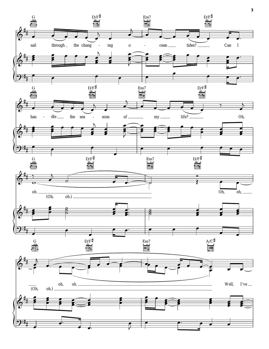 Landslide Piano, Vocal, Guitar scores gallery preview page 3