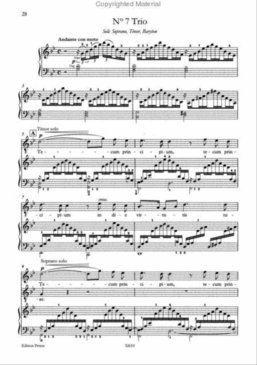 Oratorio de Noël (Christmas Oratorio) Op. 12 (Vocal Score) 4-Part scores gallery preview page 4