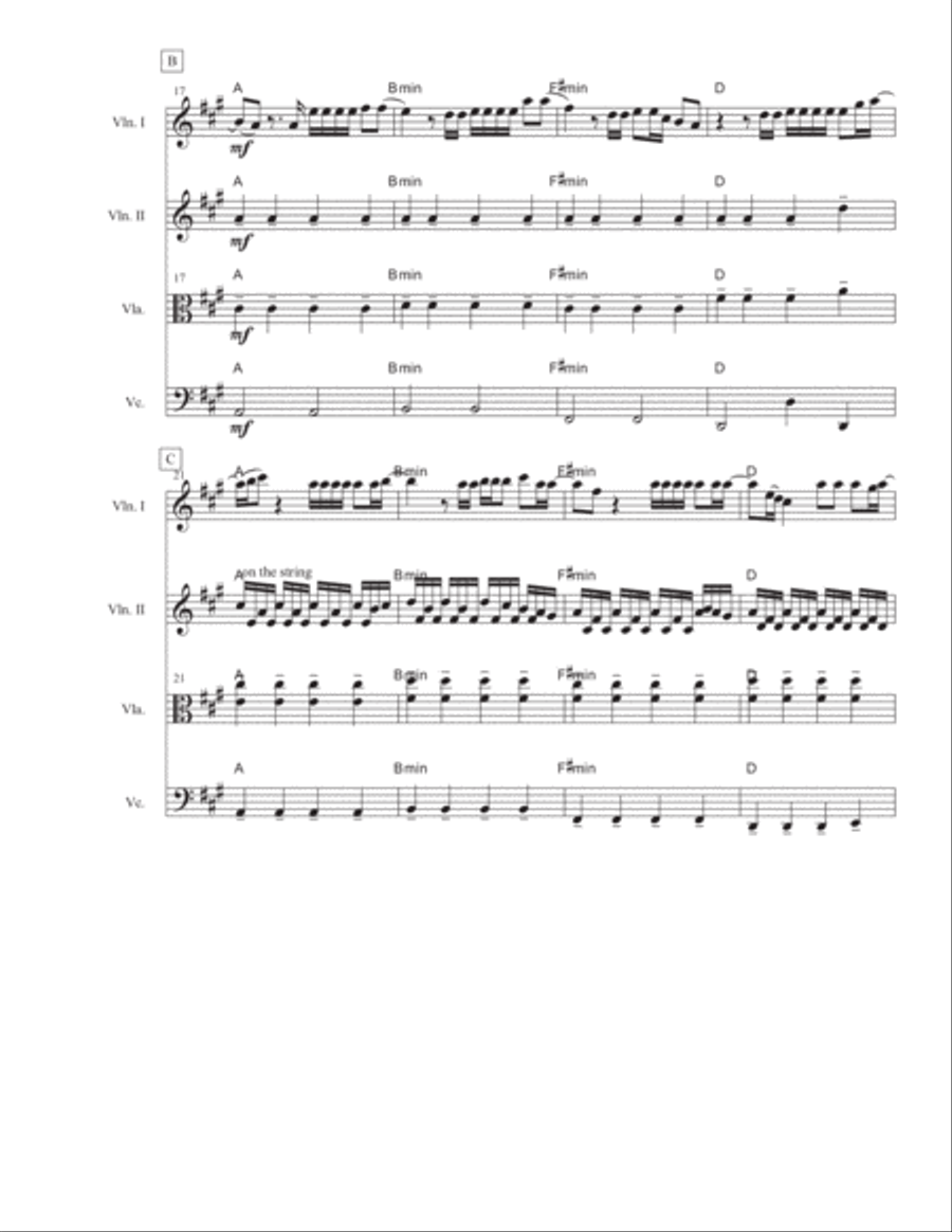 Halo String Quartet scores gallery preview page 3