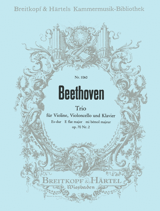 Book cover for Piano Trio in Eb major Op. 70/2