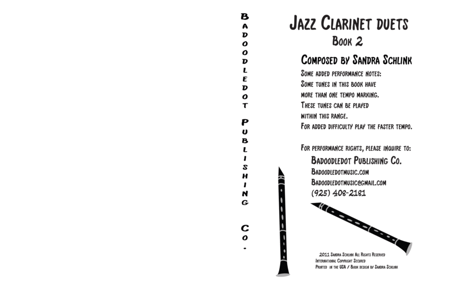 Jazz Clarinet duets Book 2 Clarinet Duet scores gallery preview page 1