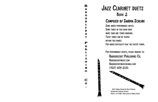 Book cover for Jazz Clarinet duets Book 2