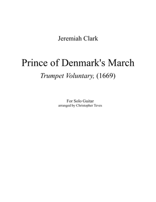 Book cover for Prince of Denmark's March (Trumpet Voluntary) for solo guitar