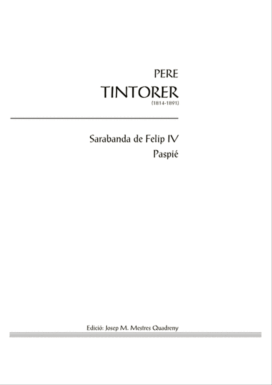 Sarabanda de Felip IV. Paspié Piano Solo scores gallery preview page 3