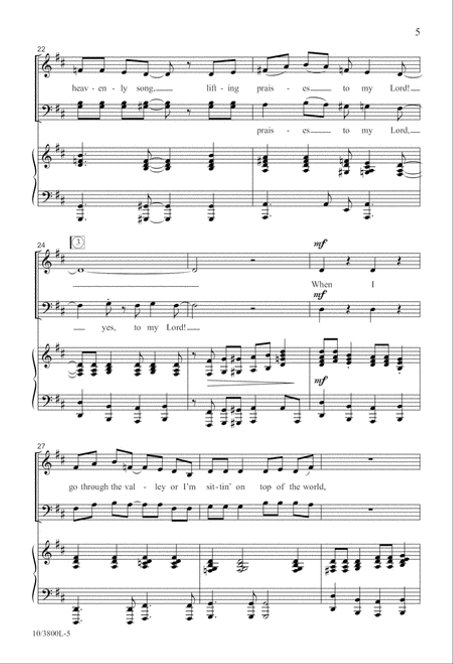 I'm Gonna Sing and Shout! 4-Part scores gallery preview page 5