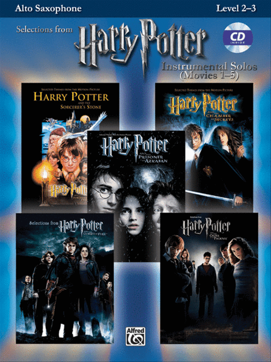 Harry Potter, Instrumental Solos (Movies 1-5) - Alto Saxophone Alto Saxophone scores gallery preview page 1