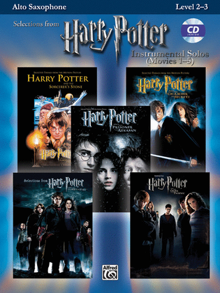 Book cover for Harry Potter, Instrumental Solos (Movies 1-5) - Alto Saxophone