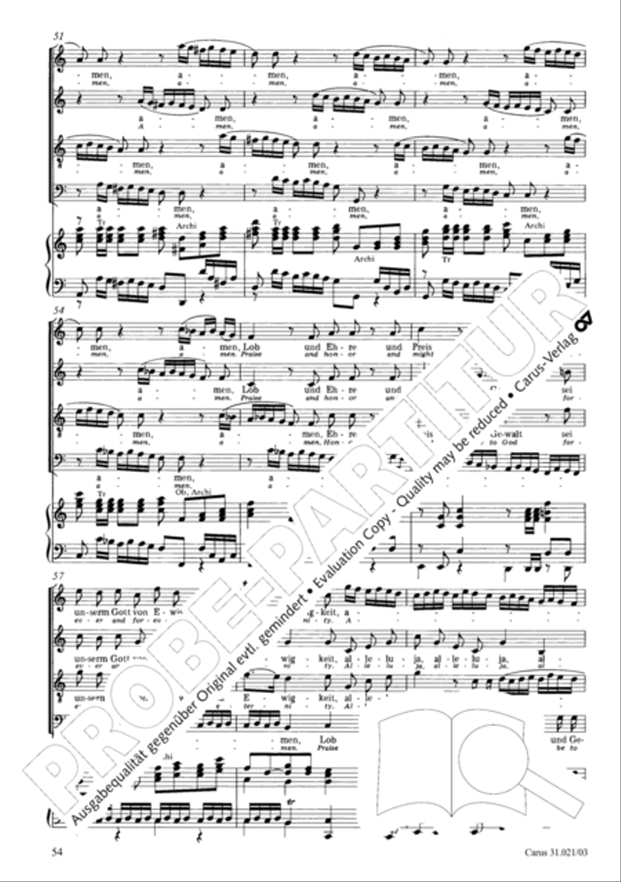 Lord my God, my heart and soul were sore distressed (Ich hatte viel Bekummernis) STB scores gallery preview page 55