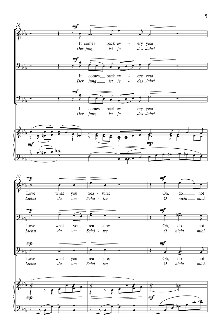 If You Love for Beauty 3-Part scores gallery preview page 4