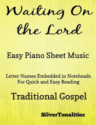 Book cover for Waiting On the Lord Easy Piano Sheet Music