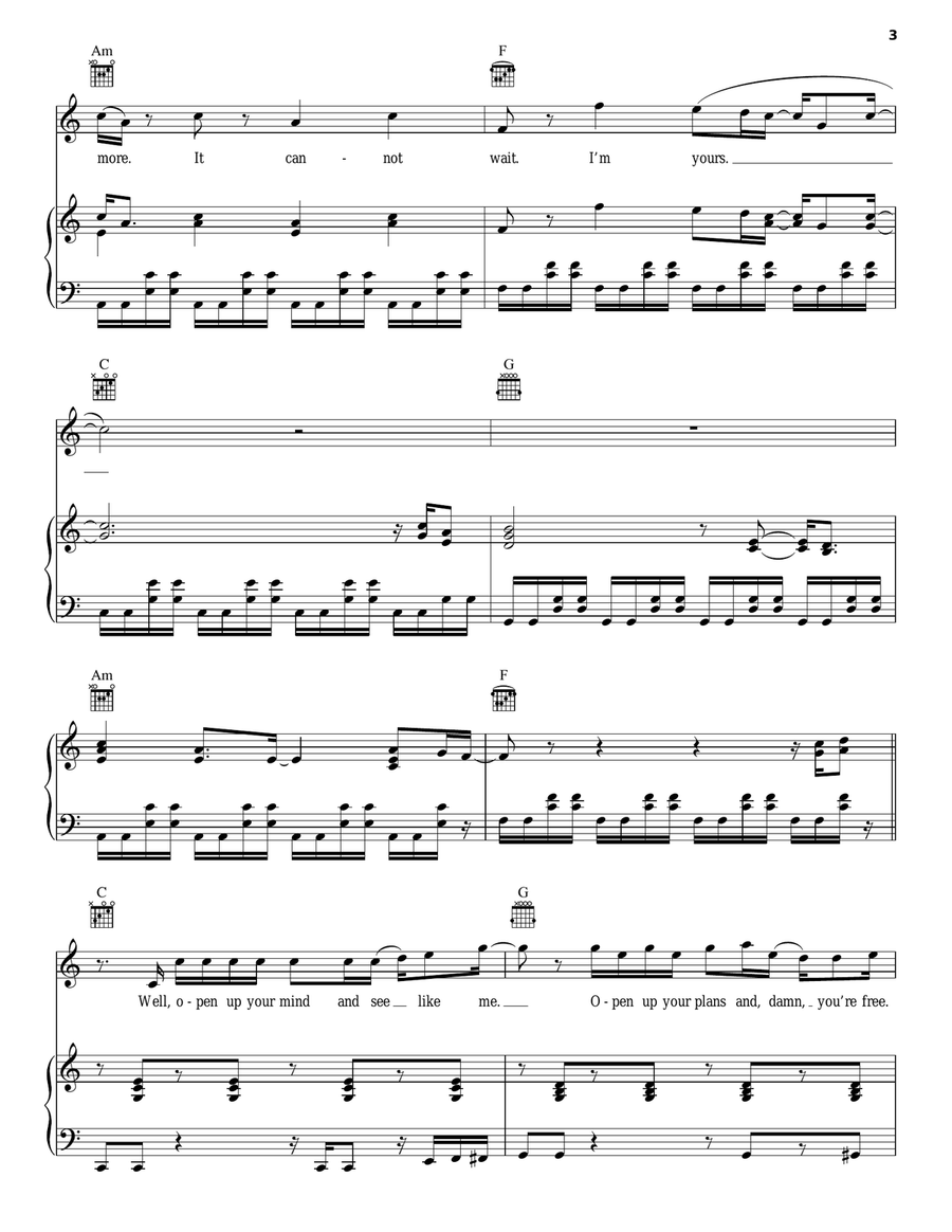 I'm Yours I'm Yours Acoustic Guitar scores gallery preview page 3