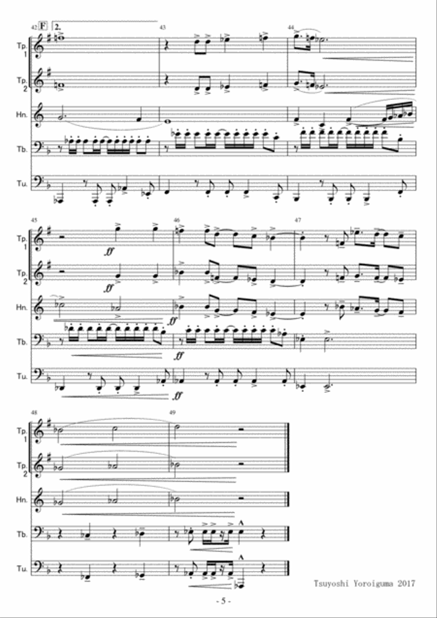 Circle Of Life Brass Ensemble scores gallery preview page 5