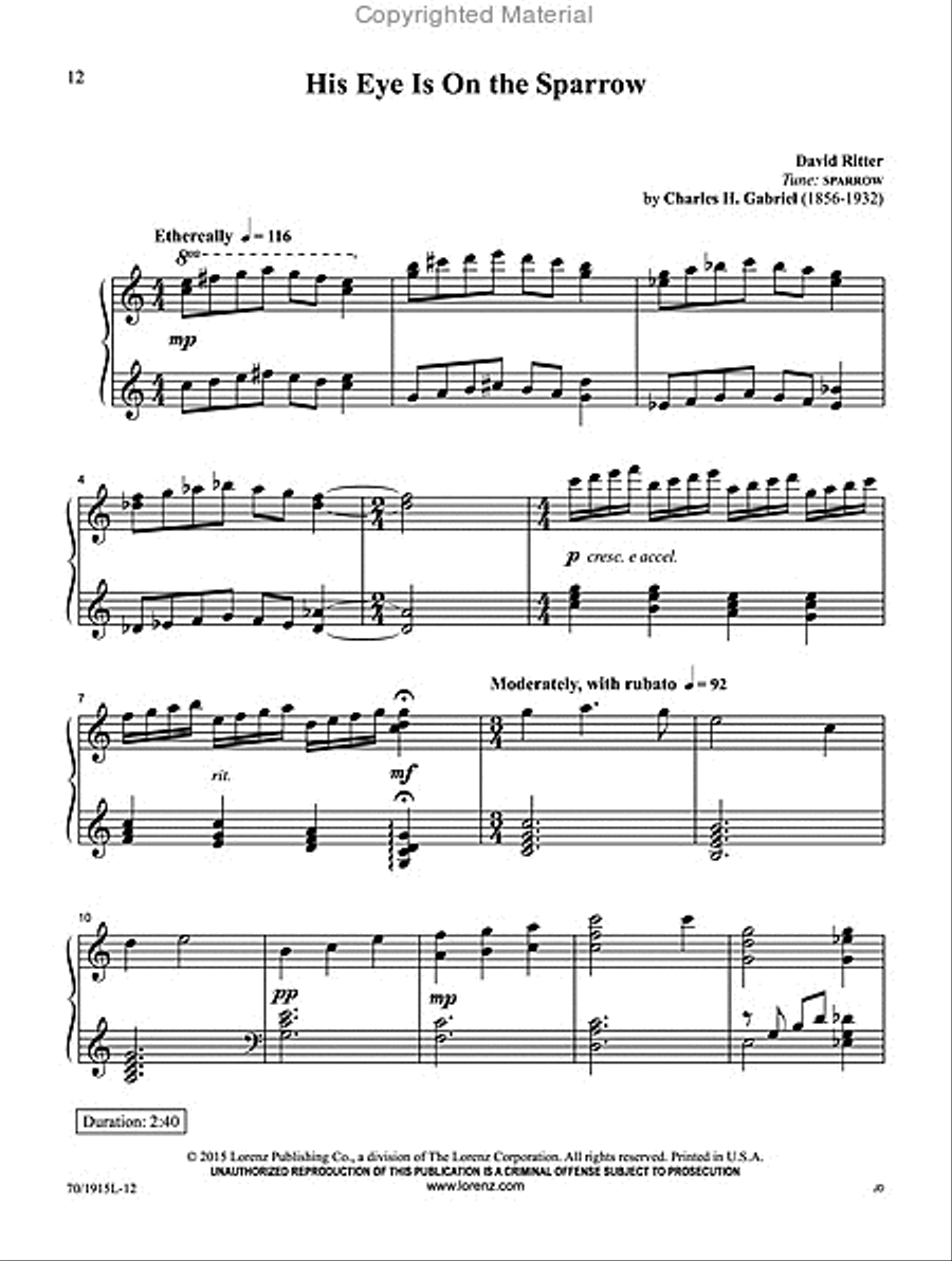 Piano Portraits Piano Solo scores gallery preview page 9