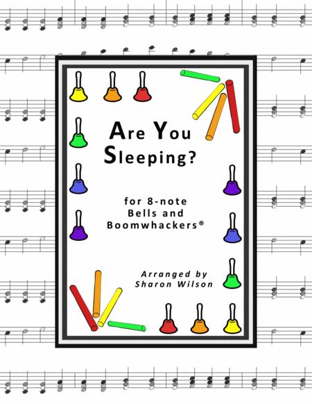 “Are You Sleeping?” for 8-note Bells and Boomwhackers® (with Black and White Notes) image number null
