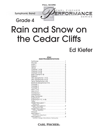 Rain and Snow on the Cedar Cliffs