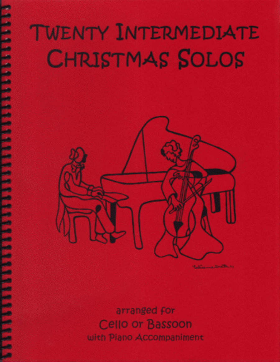 Twenty Intermediate Christmas Solos for Cello or Bassoon & Piano Bassoon Solo scores gallery preview page 1