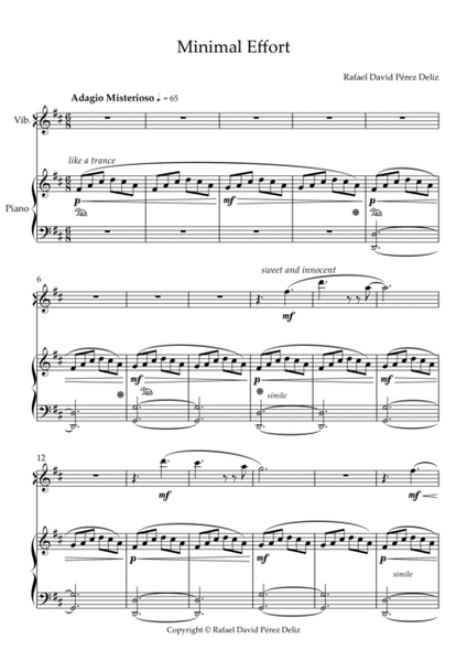 Two Minimalist Pieces for Piano and Vibraphone