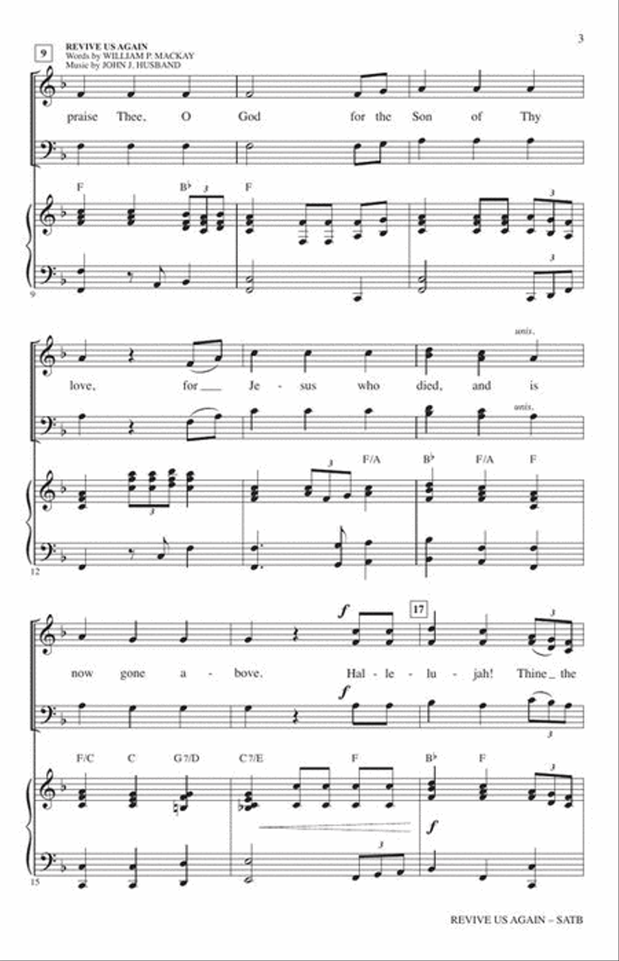 Revive Us Again Revive Us Again 4-Part scores gallery preview page 4