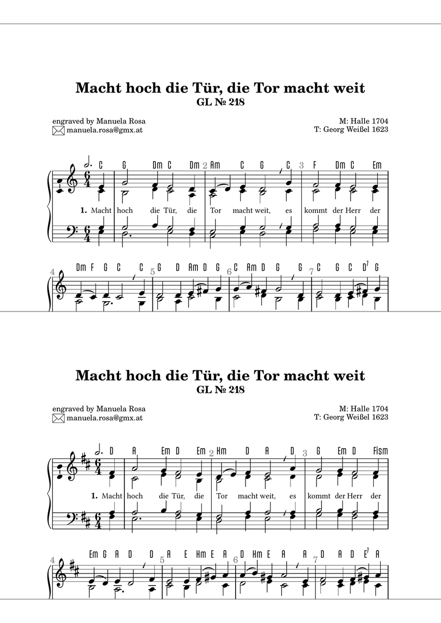 Gottesloblieder Collection Advent 218, 224, 231, 791, 795, 798 Organ Solo scores gallery preview page 1