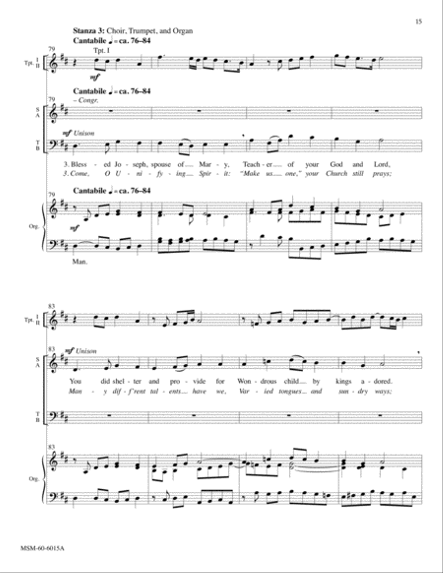 Sound the Bell of Holy Freedom Come to Us, O Holy Spirit (Full Score) Choir scores gallery preview page 11