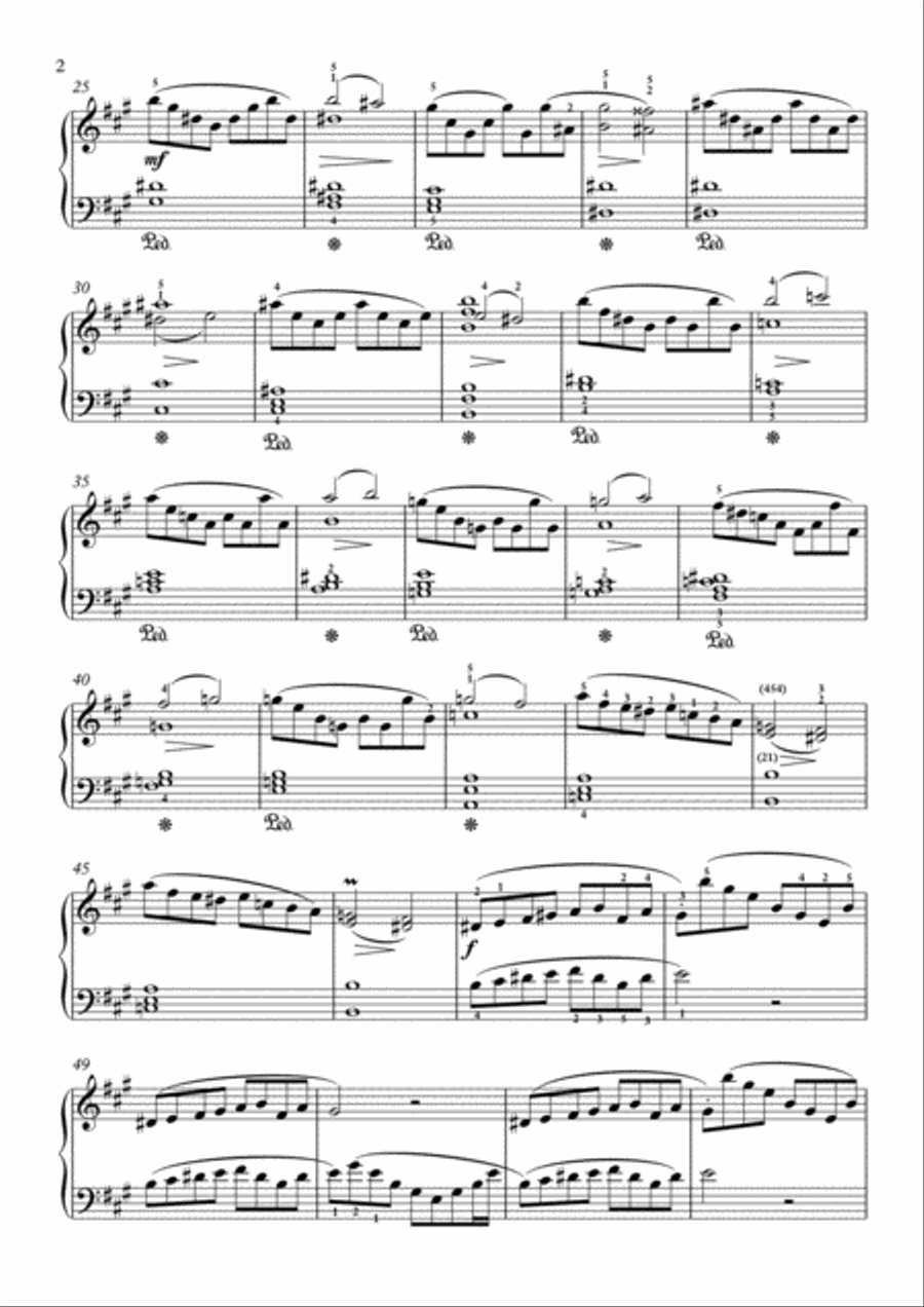 Scarlatti-Sonata in A-Major L.S30 K.368(piano) Piano Solo scores gallery preview page 3