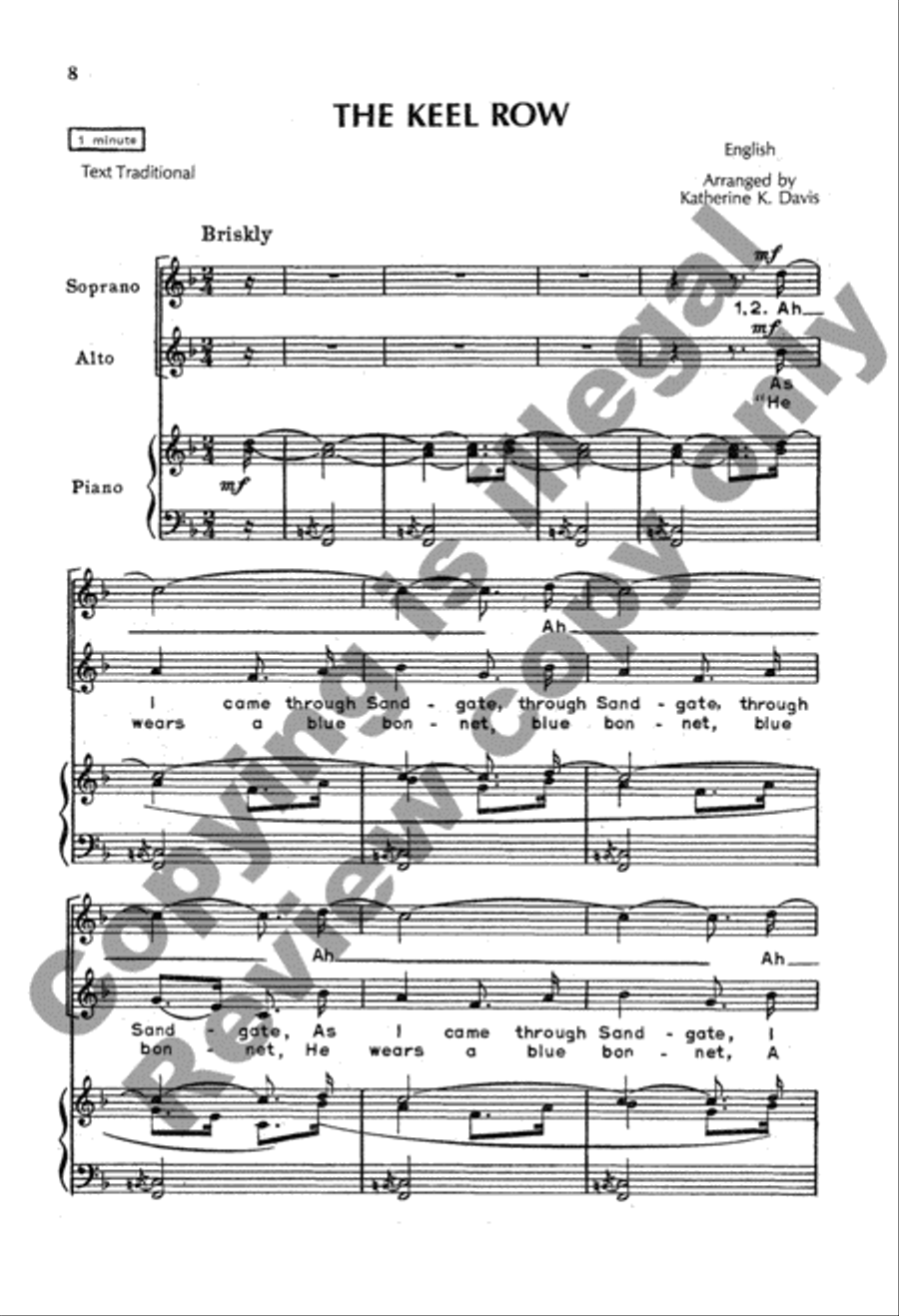 The K. K. Davis Junior Choir Book for Sacred and Festival Occasions SA scores gallery preview page 6