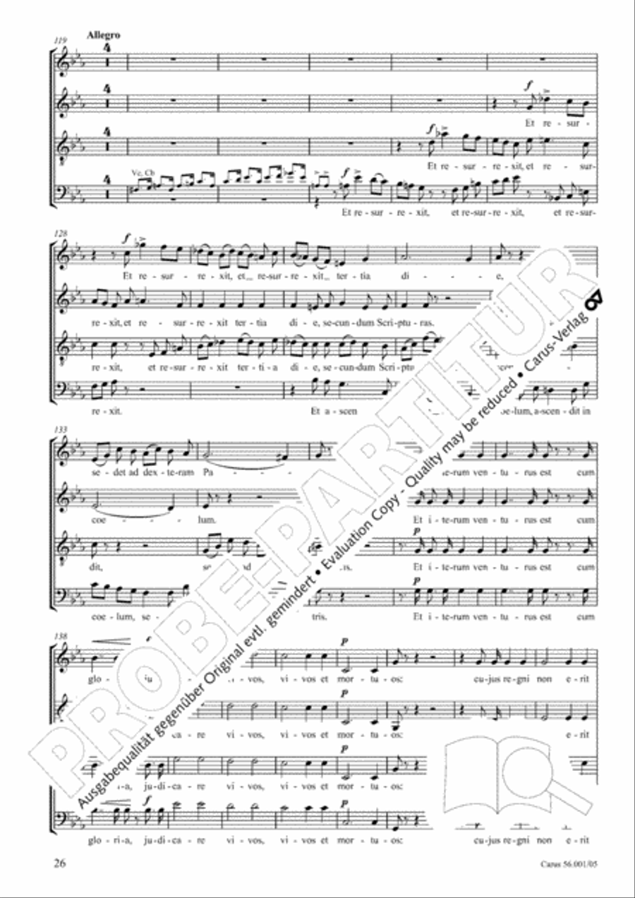 Edizione Nazionale delle Opere di Giacomo Puccini. III. Vocal music; 2. Messa a 4 voci (vol. III/2) 4-Part scores gallery preview page 27