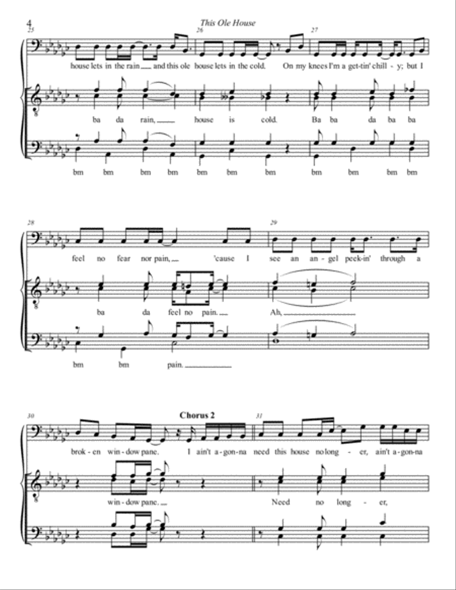 This Ole House This Ole House TTBB scores gallery preview page 4