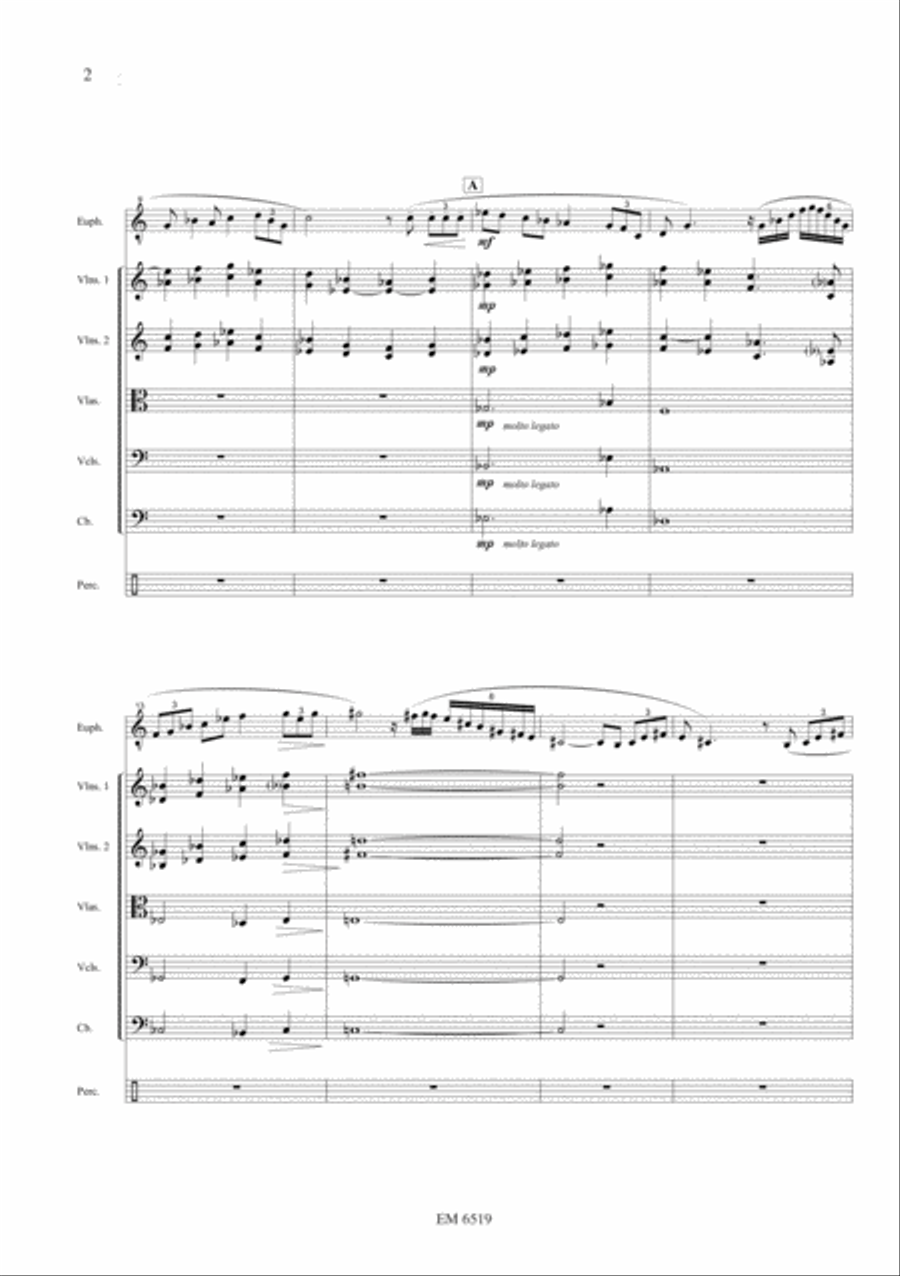 Fantasy for Solo Euphonium and String Orchestra String Orchestra scores gallery preview page 3