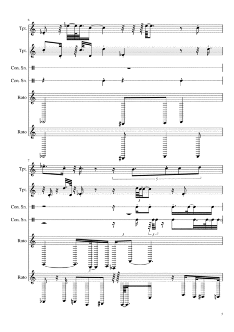 Dusilott Dusilott Percussion Ensemble scores gallery preview page 5