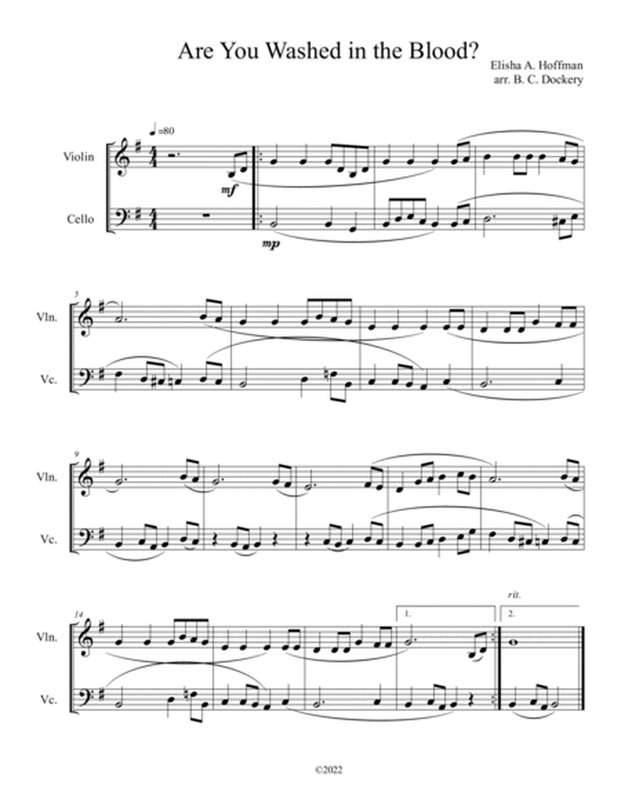 10 Easter Duets for Violin and Cello - Volume 2 image number null