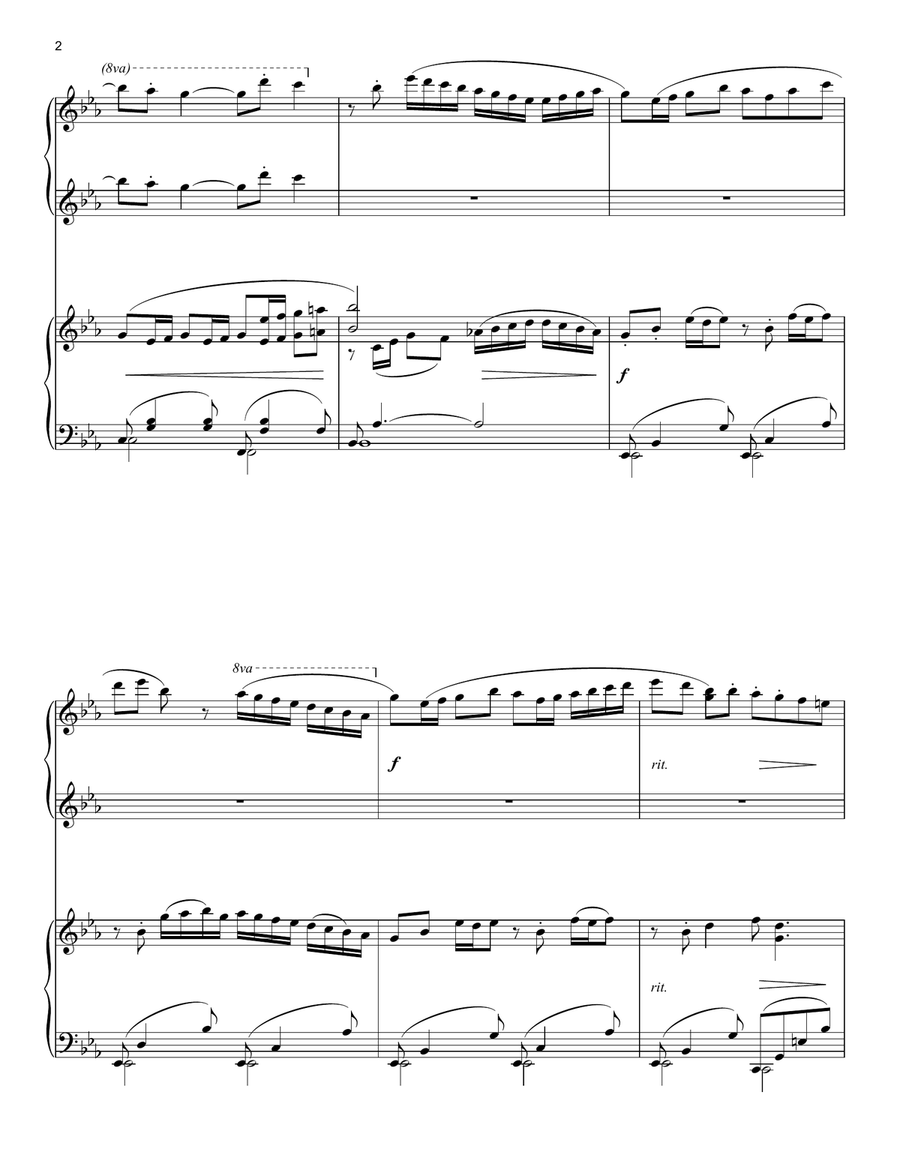 All Creatures Great And Small (Main Title) Piano Duet scores gallery preview page 2