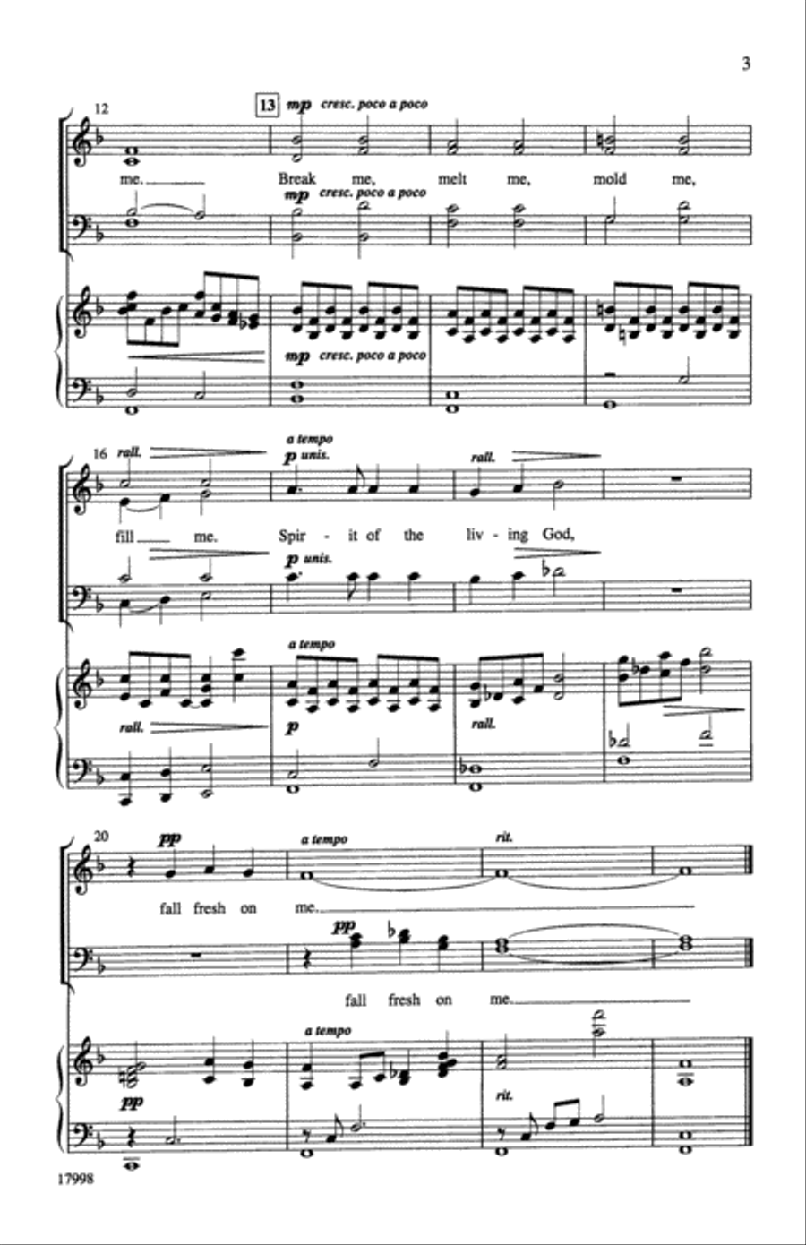 Trinity: Three Choral Meditations 4-Part scores gallery preview page 3