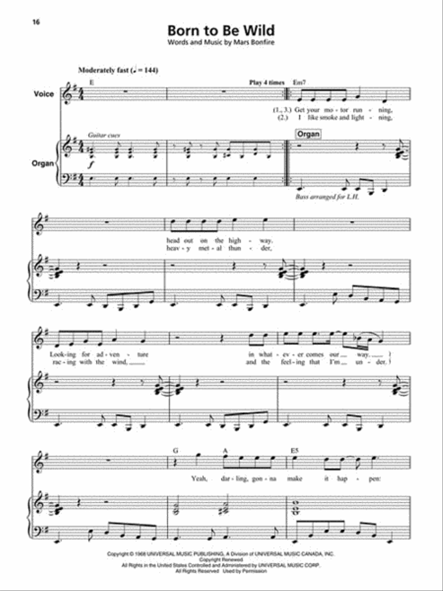 Rock Keyboard/Organ Hits Organ scores gallery preview page 4